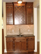 For those that entertain often, this wet-bar/service area adds an elegant and practical touch to any home